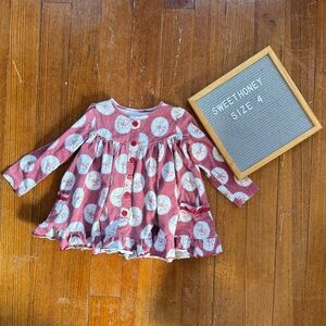 SweetHoney Long Sleeve Floral Kids Shirt